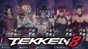 All Characters Menu Animations & Dialogue (All DLC Included) #tekken8