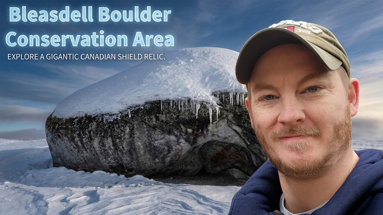 There's a Giant Rock here at Bleasdell Boulder Conservation Area!