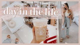 DAY IN THE LIFE | fall decor preview, errands, home projects, healthy dinner, & coffee class!