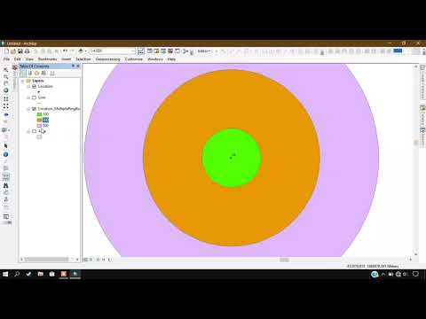 Multiple Ring Buffer using ArcGIS - ArcGIS for Beginners