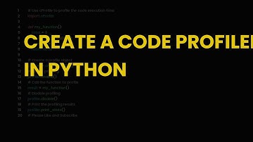 Create a code profiler in python