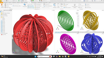 How to Make an Artistic 3D Model Using Sweep Command | Autodesk Inventor