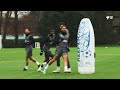Matheus Cunha's first Wolves training session