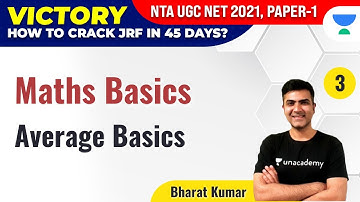 NTA UGC NET 2021 | Maths Basics by Bharat Kumar | Average Basics