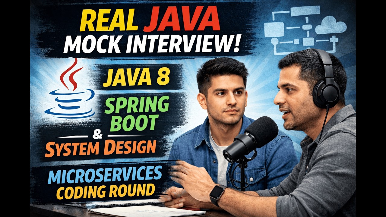 Real Java Mock Interview for Freshers (0–3 Years) | Core Java, Spring ...