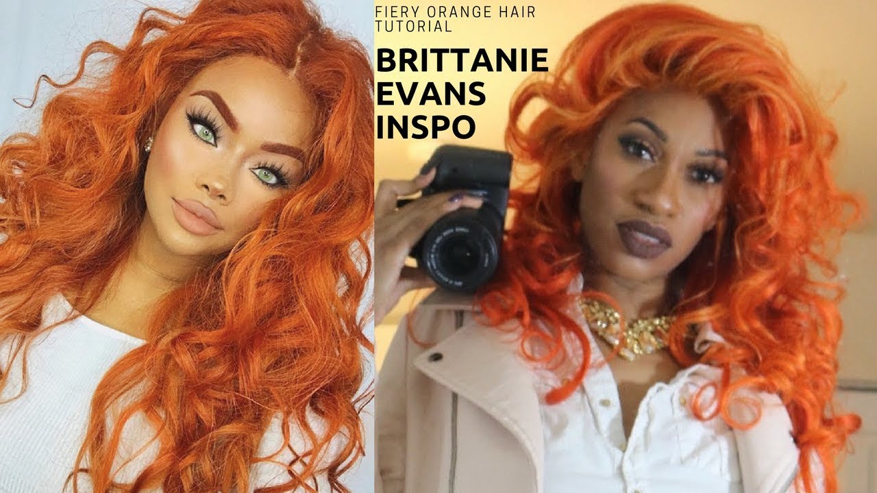 Brittanie Evans Fiery Orange Hair Color Detailed Tutorial On