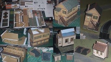 OO Gauge 9, Superquick Signal Box, Coal Office, Huts