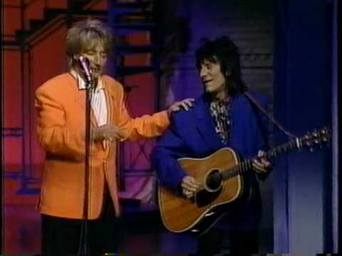 Rod Stewart, Sings Maggie May Live On Letterman