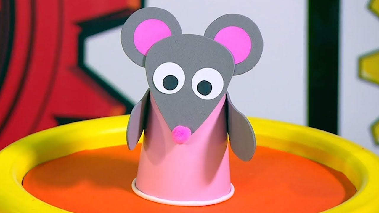 Paper Mouse Cup 🐭 | Mister Maker - YouTube