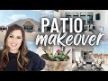 DIY PATIO MAKEOVER ON A BUDGET | HOW TO REFRESH PATIO FOR SUMMER | OUTSIDE DEEP CLEAN WITH ME 2023