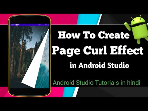 How to create Page Curl Effect in Android Studio | TechnicalTrench | -  YouTube