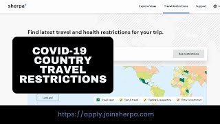 Find Latest Travel &amp; Health Restrictions for Your Trip