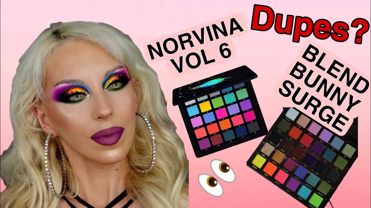 NORVINA VOL 6 VS BLEND BUNNY SURGE PALETTE, ARE THEY DUPES?