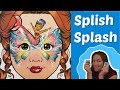 Splish Splash! face paint MERMAID tutorial