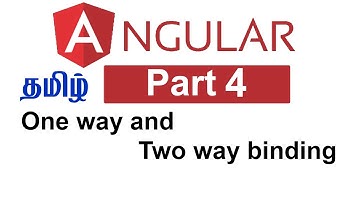 Angular one way and two way binding | Tamil