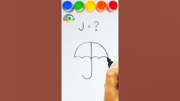 Creative Fun Drawing with Alphabet Letter J 😆 #alphabet #art #shorts #kids #education #viral