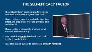 Building Engagement and Motivation Through Self-Efficacy