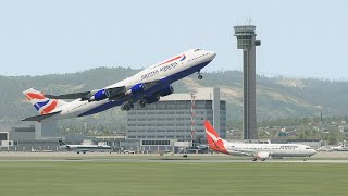 World worst vertical takeoff Boeing 747 | X-Plane 11