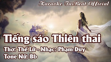 Karaoke Tiếng Sáo Thiên Thai Tone Nữ | TAS BEAT