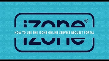 How to use the iZone online service request portal?