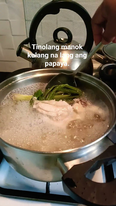Tinolang manok kulang na lang malunggay at papaya, mangayo ko ug kapayas mating Har hahhahaha.