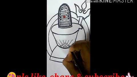Easy Mandala Art/ Doodle pattern of Lord Shiva for meditation/ step by step for beginners