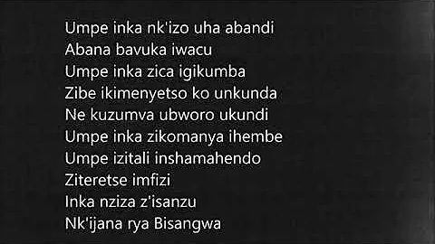 Ijana rya Bisangwa(+lyrics)Sipiriyani RUGAMBA  amasimbi na makombe