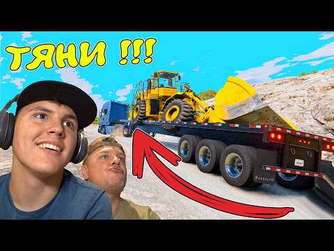 Deadly Forklift DELIVERY on a DOWNHILL in BeamNG.drive