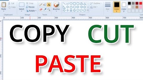 How To Use Cut, Copy, Paste,  In Ms Paint  In Hindi (2022)