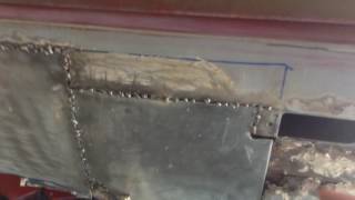 Fj40 quarter panel rust repair(video 11)