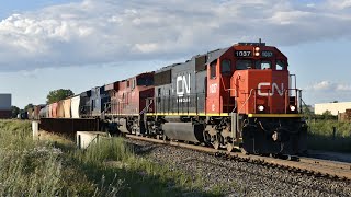 Cn Sd70 Leading Trains In Wisconsin