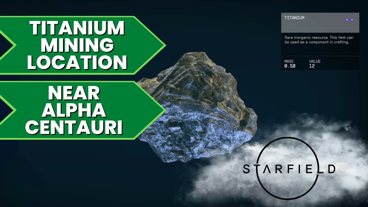 Titanium Farming Location (Near Alpha Centauri) Starfield YouTube