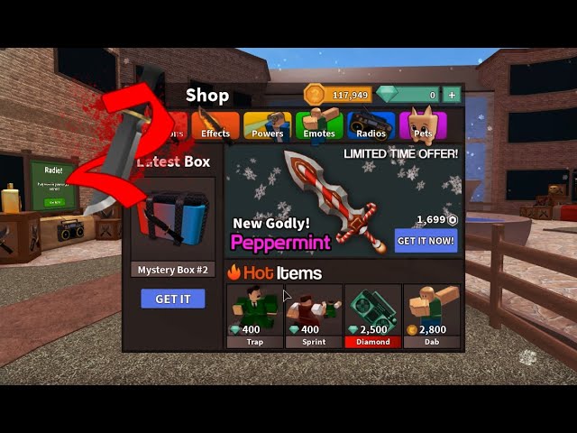 Peppermint, Trade Roblox Murder Mystery 2 (MM2) Items