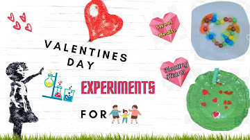 Easy Science Experiments to do at home For Kids | Valentines day Science Experiments | STEM for kids