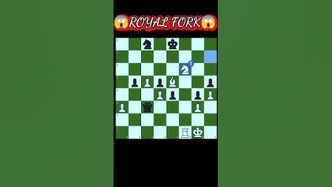 THE ROYAL💫FORK☠️ || #shorts #short #chess #royalfork #fork #knightfork ||