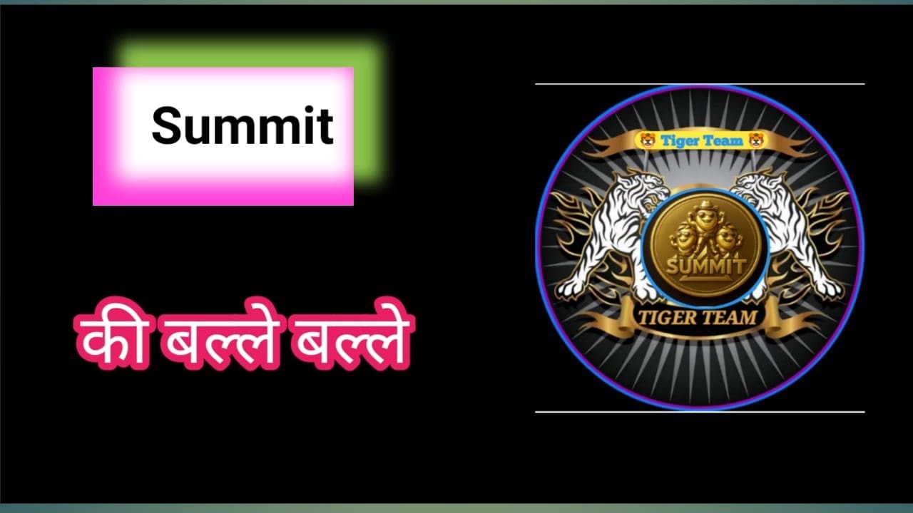 Team tiger no 1 Dedicated community of summit. What is summit