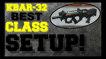 KBAR-32 BEST CLASS SETUP IN INFINITE WARFARE! (BEST GUN IN INFINITE WARFARE)