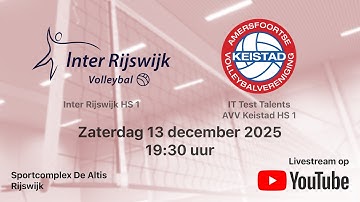 Inter Rijswijk HS 1 - AVV Keistad HS 1, Volleybal Heren Superdivisie