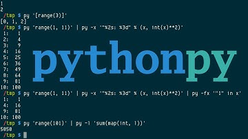 pythonpy, python -c with tab completion and shorthand