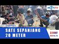 RATUSAN SANTRI BAKAR SATE SEPANJANG 200 METER