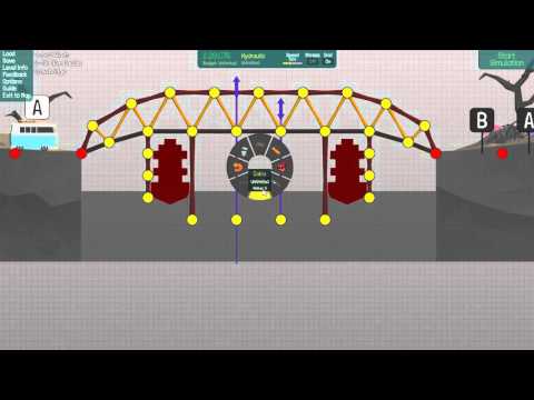 Poly Bridge Basic Hydraulic Tutorial Youtube