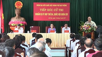 Thủ tướng Nguyễn Xuân Phúc tiếp xúc cử tri tại Hải Phòng