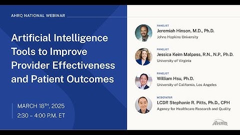 Artificial Intelligence Tools to Improve Provider Effectiveness and Patient Outcomes