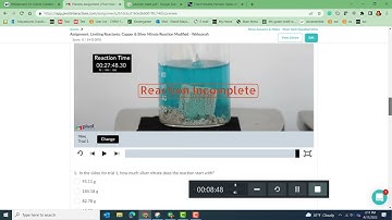 PIVOT Interactives :Limiting Reactants: Copper & Silver Nitrate Reaction