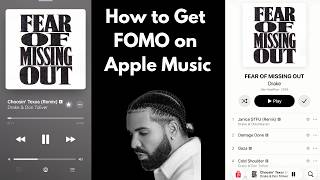 Download lagu How to get FOMO (drake's album) on Apple Music : Fear of Missing Out on Apple Music iPhone with LINK