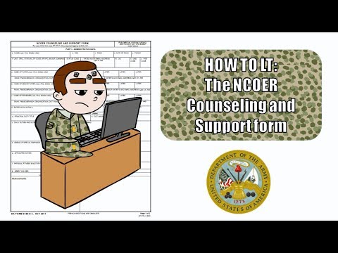 How to LT- The NCOER Counseling and Support Form