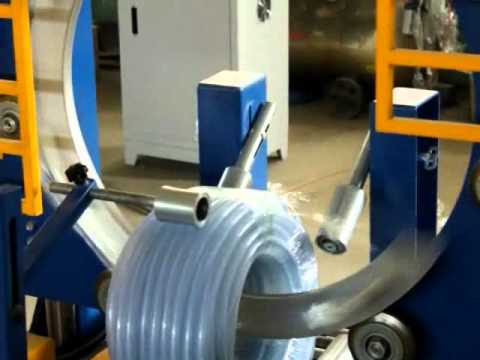 Hose wrapping machine.wmv