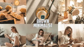 How to edit minimalist photos in lightroom - lightroom preset free download  - Brown Minimalist screenshot 2