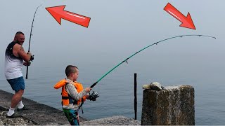 He SMASHED ME on HOLYHEAD BREAKWATER❗U.K Sea Fishing with GAMEKEEPER JOHN