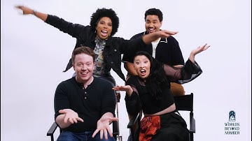 the Worlds Beyond Number cast sparking joy for an additional 18 minutes